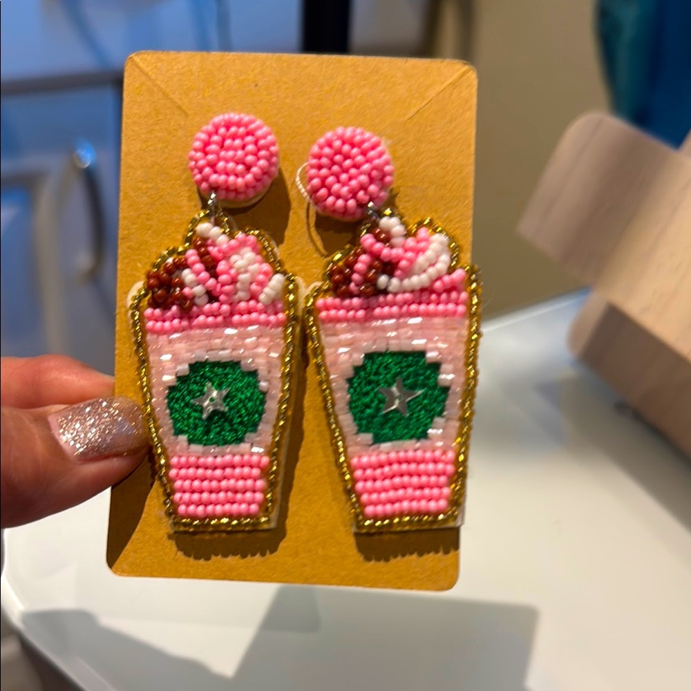 Handmade Coffee lover earrings